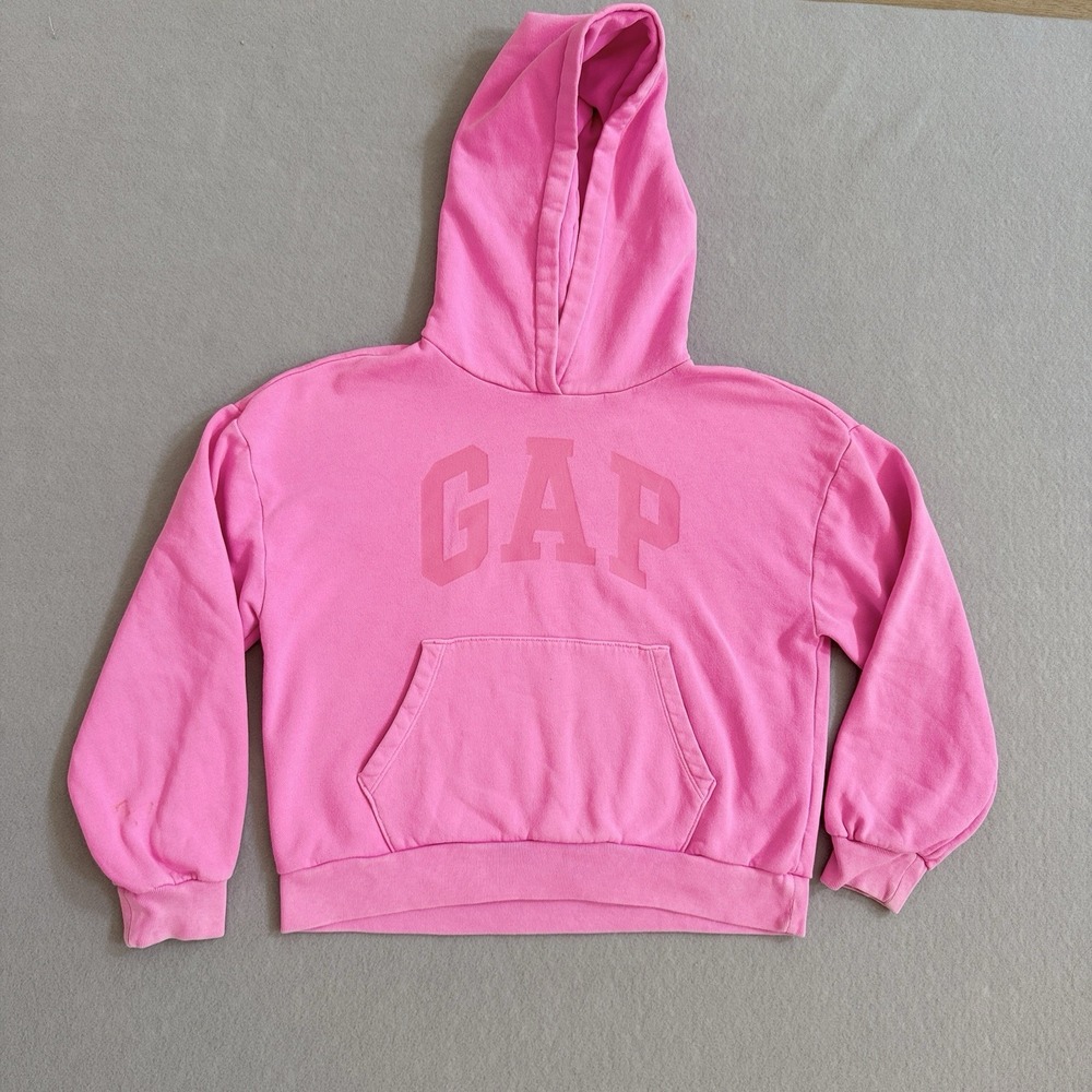 Gap Kids Girls Gap Logo Pullover Hoodie Size XL 12 Hot Pink Standout Pink